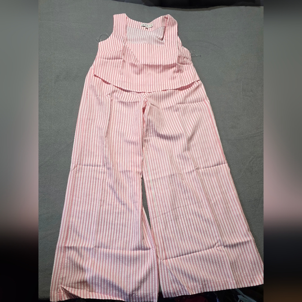 HYFVE SET Pink Striped Seersucker New In Poly Bag Small/Medium/Large Available - Picture 2 of 15